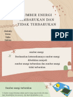 Sumber Energi Terbarukan Dan Tidak Terbarukan: Abelzaky Devin Safna Sabrina