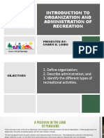 Phed 211. Introduction To Organization and Administration of Recreation