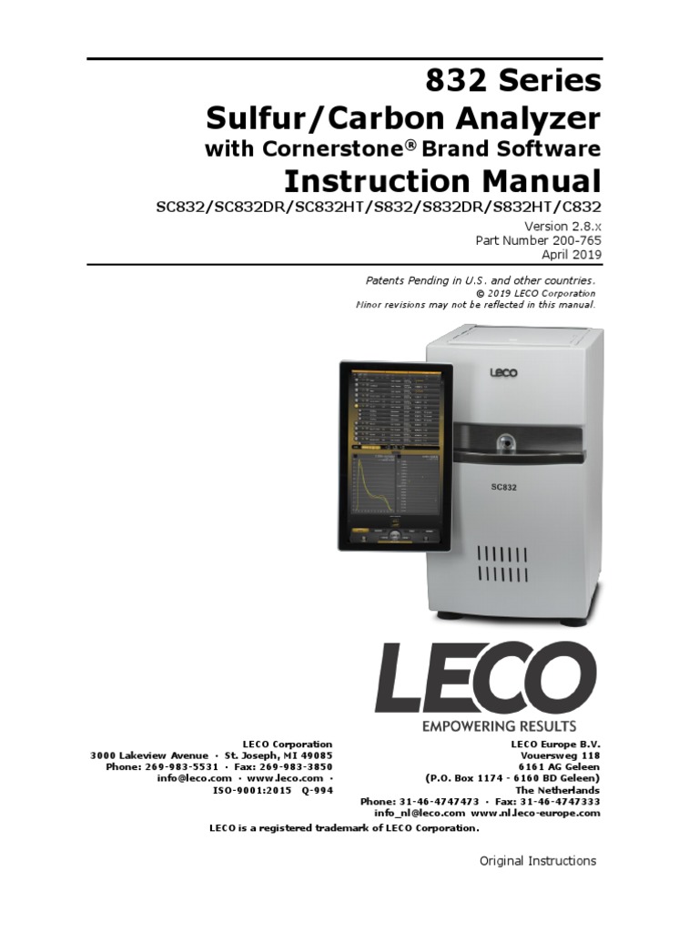 SC832-Family Instruction Manual V2.8.x April 2019 200-765 | PDF ...