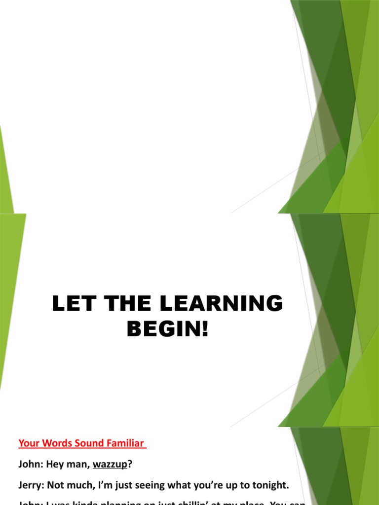 Grade 7 lesson plan download free pdf slang communication