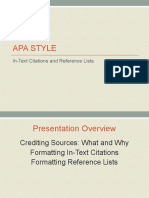 APA Style In-Text Citations