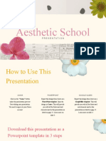 Pink and Green Aesthetic School Presentation Design