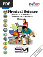 Physical Science Quarter 1 Module 1