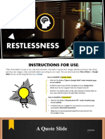 Restlessness PPT Presentation Template