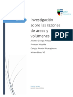 Investigación Sobre Las Razones de Áreas y Volúmenes