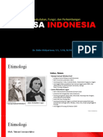 Sejarah Kedudukan Bahasa Indonesia