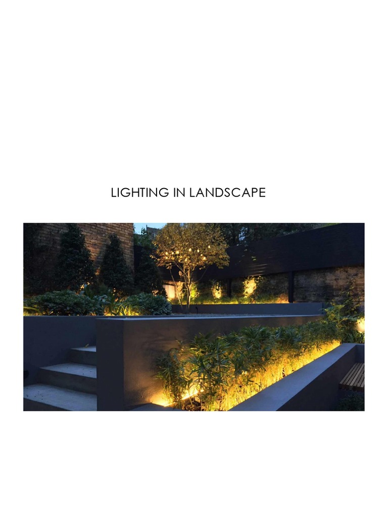 Lighting In Landscape Pdf Lighting Color
