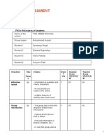 Self Assessment Values