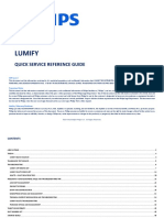 Lumify Quick Service Reference Guide (QSRG)