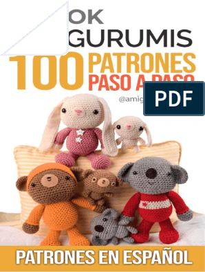 Tomo 1 - Ebook 100 Patrones de Amigurumis, PDF, Tejer