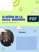 El SEÑOR DE LA SALLE - RESUMEN.