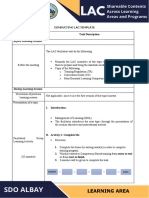 Conducting LAC on CBT