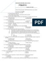 GENERAL BIOLOGY SUMMATIVE TEST 2