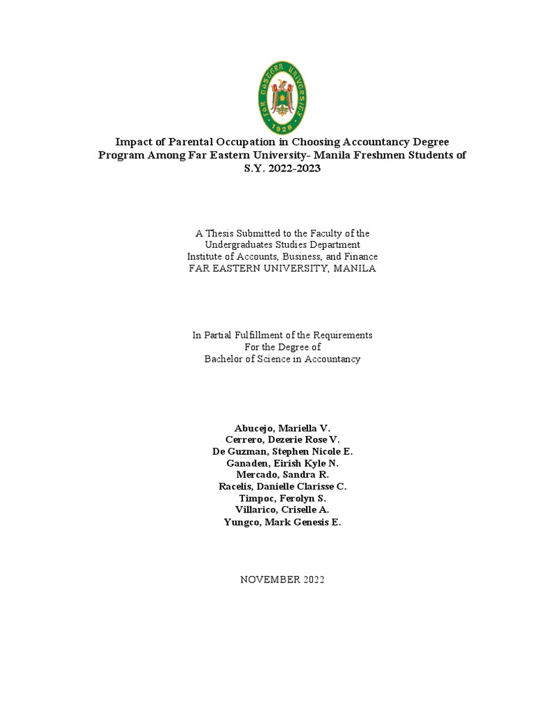 Parents Occupation Examples In School