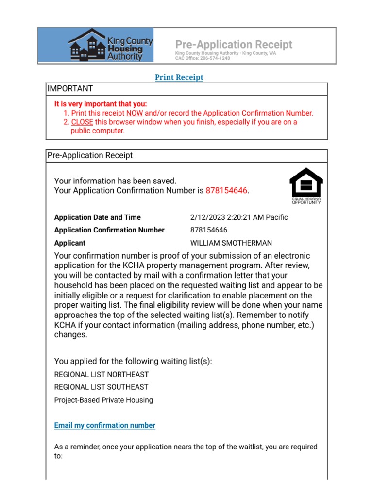 King County Housing Authority PDF