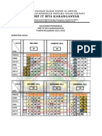 Kalender Pendidikan 2122 SMP IT MTA Karanganyar