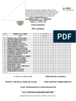 Lista de Asistencia 1.a.. Flor