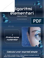 Algoritmi Elementari I