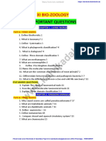 120-11th Bio Zoology - Unit 1-6 Important Questions - English Medium PDF Download