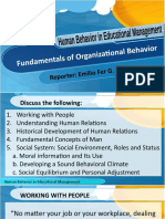 II. Fundamentals of Organizaional Behavior