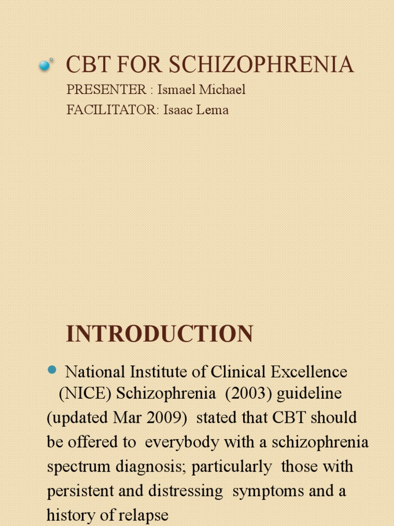 Cbt For Psychosis