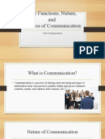 1 Oral Comm - The Functions Nature and Process of Comm