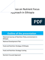 Experience On Nutrient Focus Approach in Ethiopia