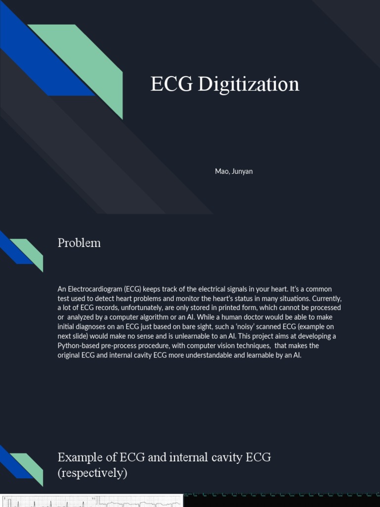 Ecg Digitization Pdf Applied Mathematics Computer Vision