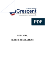 Bye-Laws, Rules & Regulations of Crescent Institute