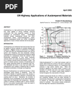 Off-Highway Applications of Austempered Materials