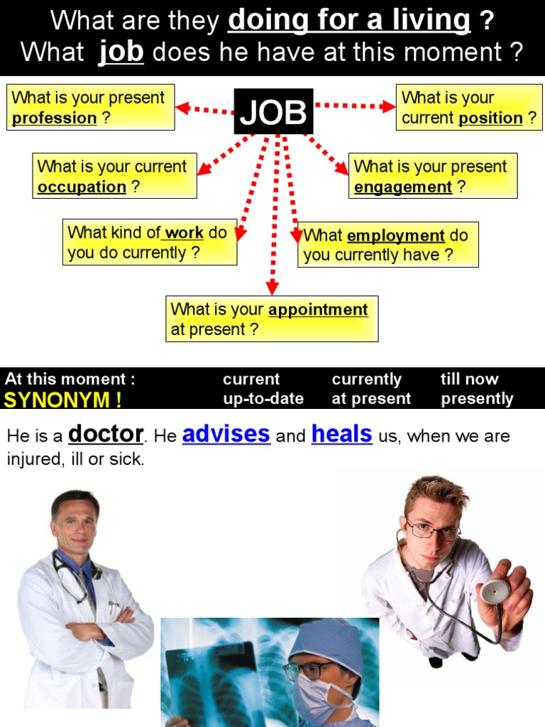 Current Occupations and Roles Explained | PDF | Waiting Staff | Classroom