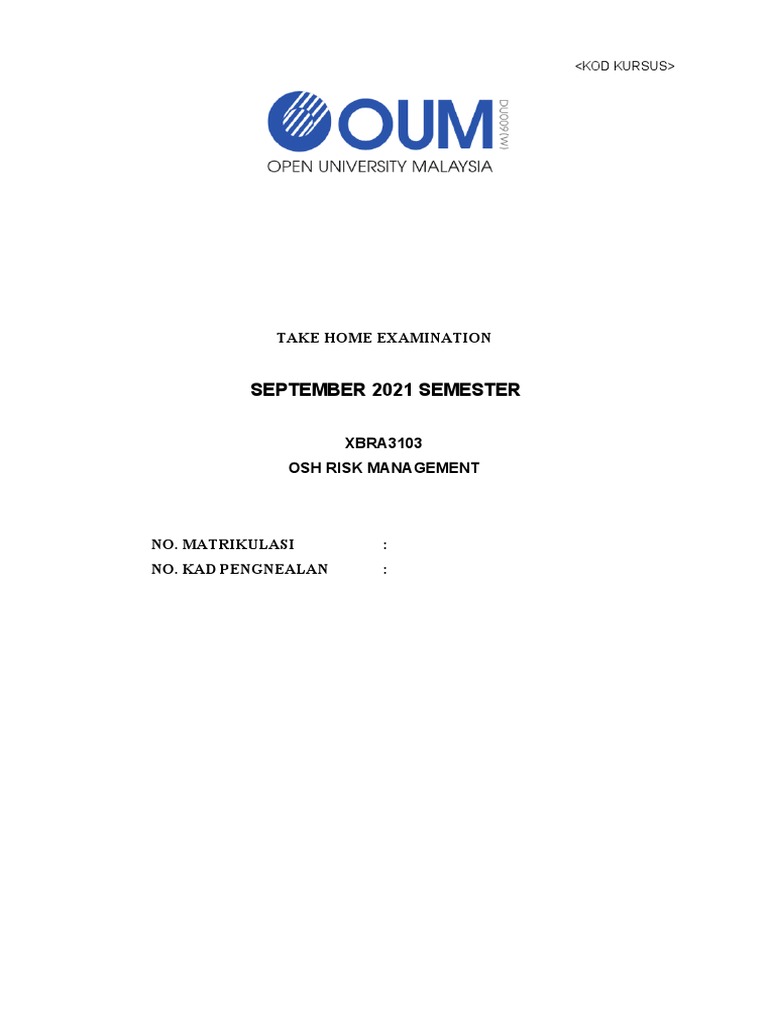 Manajemen Risiko OSH: AKK dan Hazard | PDF