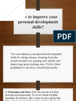 Improve personal development skills
