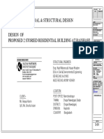 Design of Proposed 2 Storied Residential Building