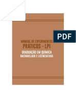 Manual de Experimentos Práticos - Lpi Graduação em Química Bacharelado e Licenciatura