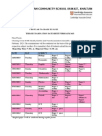 IGCSE IX Term II Date Sheet 2023