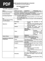 Southern Masbate Roosevelt College Detailed Lesson Plan Grade 3 TEACHER: Anamarie C. Monterola