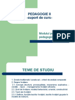 Pedagogie II - Note Curs