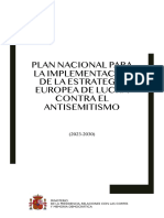 Plan Nacional Antisemitismo