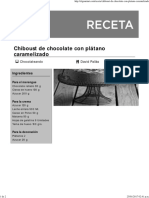 Chiboust de Chocolate Con Plátano Caramelizado