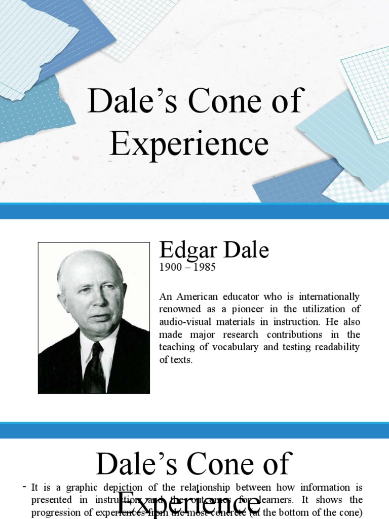 Dales Cone of Experience | PDF | Abstraction | Learning