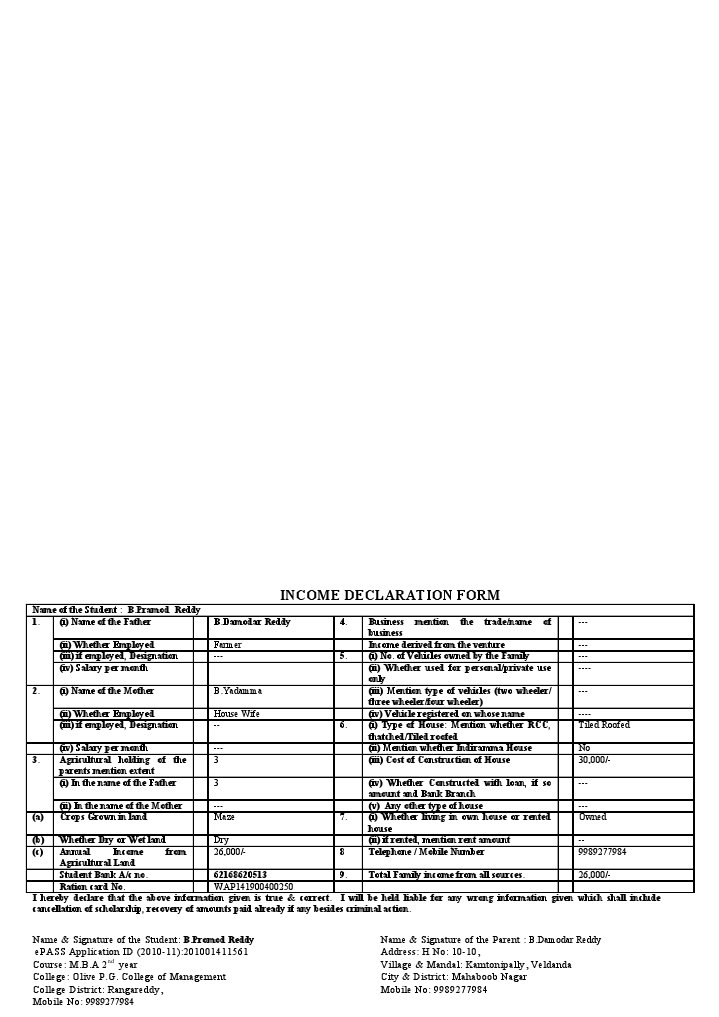 Income Proof Bond Paper | PDF