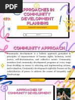 Approaches in Community Development Planning