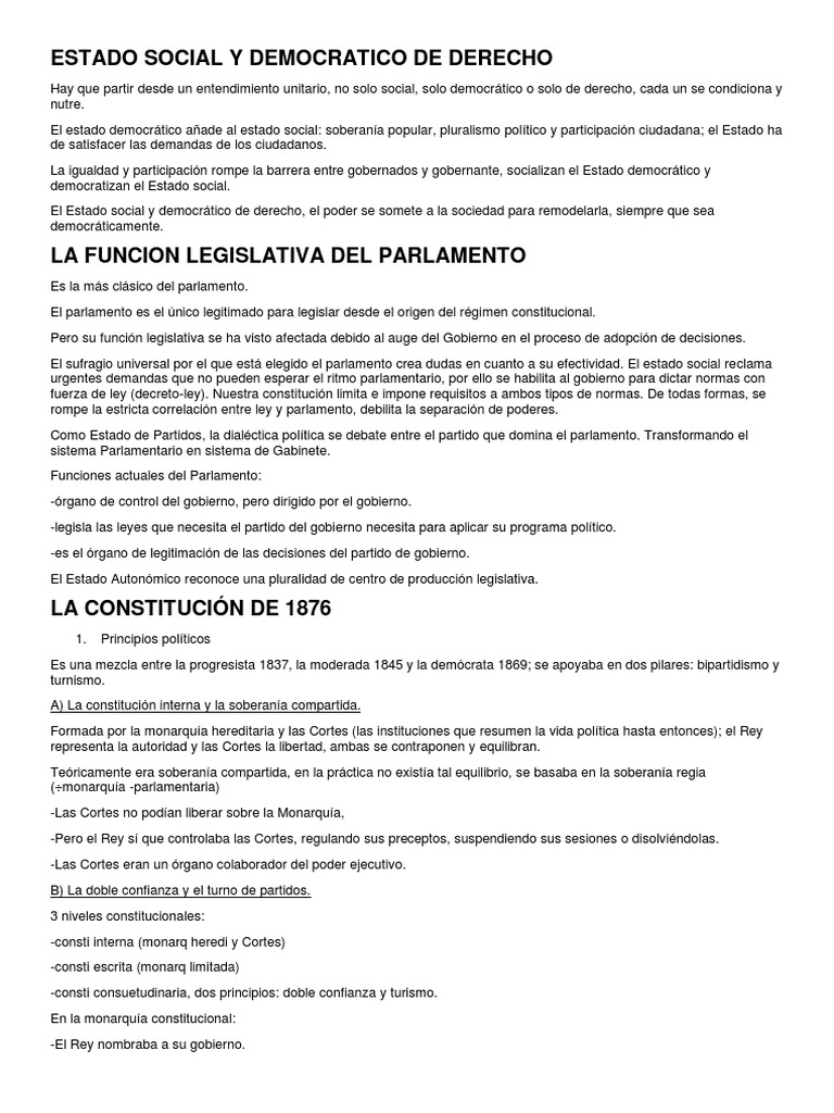 Apuntes de Derecho Constitucional | PDF | Democracia | Ideologías políticas