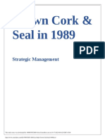 Crown Cork & Seal's Focus on Cost Efficiency and Customer Service in 1989