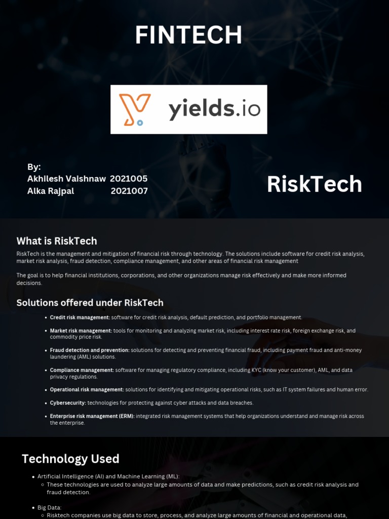 RiskTech: AI-Driven Model Risk Management | PDF | Risk Management ...