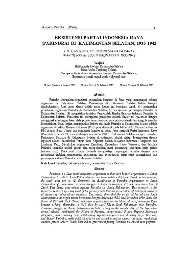 Parindra | PDF