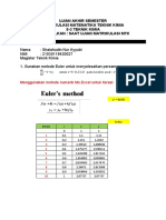 UJIAN AKHIR SEMESTER METODE NUMERIK