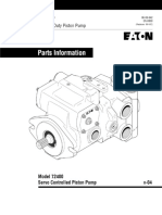 Eaton Parts Information Model 72400 Servo Controlled Piston Pump
