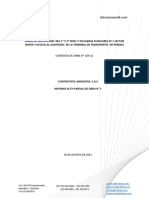 Informe N°1 - Avance de Actividades - Proyecto Adecuación 1° y 2° Nivel Del Terminal de Transportes de Pereira 30.08.2021